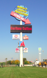 Worlds Largest Truckstop Sign